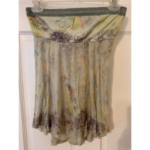 Free People// beaded/print tube top